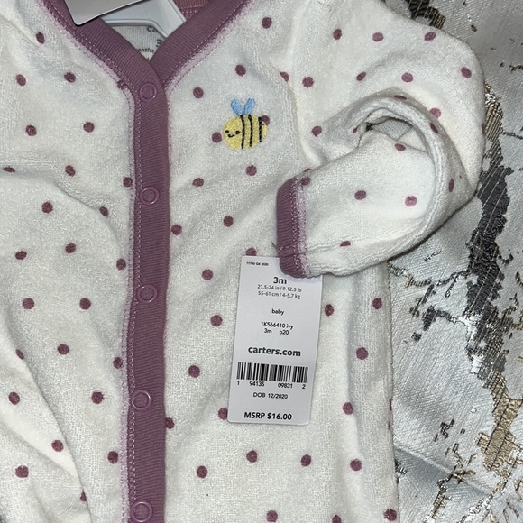 6 piece lot mixed footies onsies  some NWT Carters / First Impressions 3 month - Picture 10 of 15